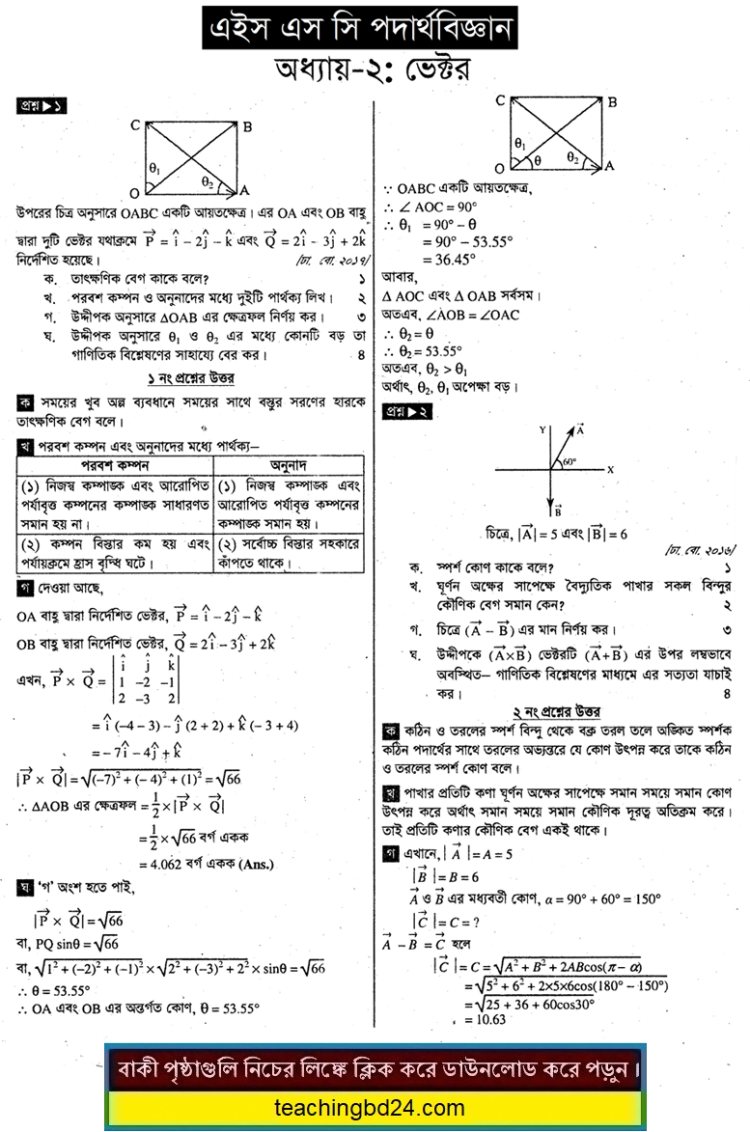 Physics Note Vector
